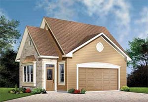 HWEPL11183 Two car garage with loft