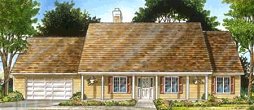 PSC-1499 1,499 Square Feet, 3 Bedroom, 1 Bath, 2 Car Garage, Covered Front Porch