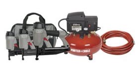 Porter-Cable CFNBNS Three Nailer and Compressor Combo Kit